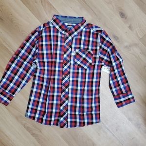 Torque Boys Plaid Long Sleeve
